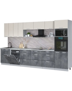 Кухонный гарнитур Интерлиния Мила Лайт 3.6-ПМ1-2