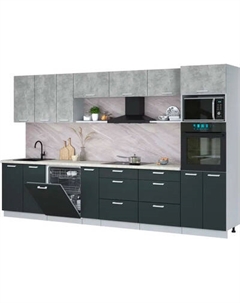 Кухонный гарнитур Интерлиния Мила Лайт 3.5-ПМ1-2