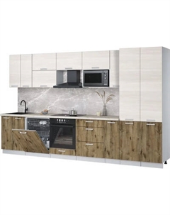 Кухонный гарнитур Интерлиния Мила Лайт 3.5-ПМ2