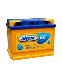 Автомобильный аккумулятор AKOM 6СТ-60 Евро / 560000009 Akom