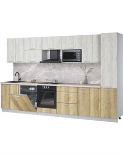 Кухонный гарнитур Интерлиния Мила Лайт 3.4-ПМ2