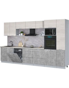 Кухонный гарнитур Интерлиния Мила Лайт 3.6-ПМ1