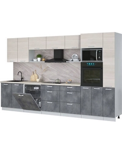 Кухонный гарнитур Интерлиния Мила Лайт 3.5-ПМ1