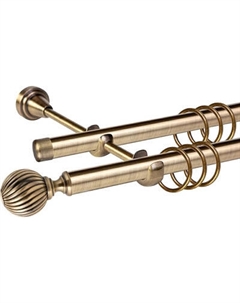 Карниз для штор АС ФОРОС Grace D19Г/19Г + наконечники Орион Ас форос