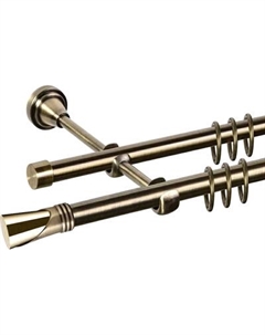 Карниз для штор АС ФОРОС Grace D19Г/19Г + наконечники Вега Ас форос