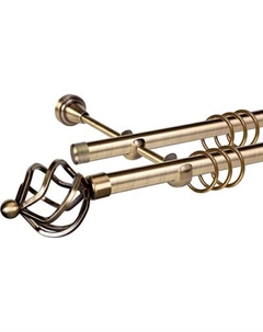 Карниз для штор АС ФОРОС Grace D19Г/19Г + наконечники Булава Ас форос