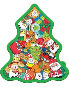 Развивающая игра Puzzle Time Новогодняя елочка / 9672031 Puzzle time