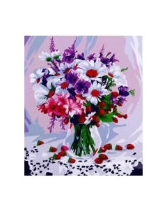 Картина по номерам Школа талантов Натюрморт с цветами / 9295622