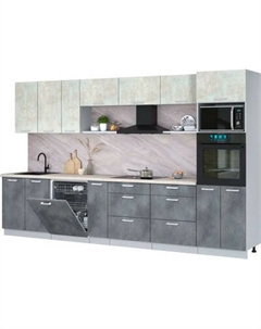 Кухонный гарнитур Интерлиния Мила Лайт 3.5-ПМ1-2