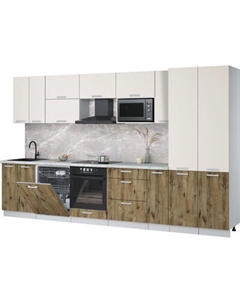 Кухонный гарнитур Интерлиния Мила Лайт 3.5-ПМ2