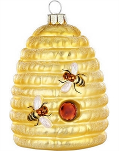 Елочная игрушка Inge's Christmas Figural Glass Ornaments. Улей / 64744H120 Inge's christmas