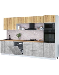 Кухонный гарнитур Интерлиния Мила Лайт 3.3-ПМ1-2