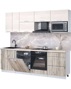 Кухонный гарнитур Интерлиния Мила Лайт 2.4-ПМ2