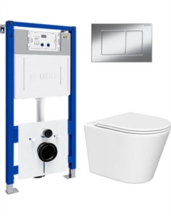 Инсталляция с подвесным унитазом Lauter Longer 21901001 + кнопка 219701J