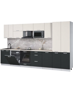 Кухонный гарнитур Интерлиния Мила Лайт 3.7-ПМ2