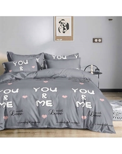 Комплект постельного белья Alleri Эко Сатин Евро / СС-568