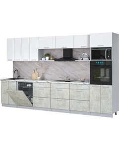 Кухонный гарнитур Интерлиния Мила Лайт 3.6-ПМ1-2