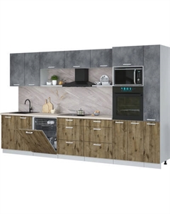 Кухонный гарнитур Интерлиния Мила Лайт 3.5-ПМ1