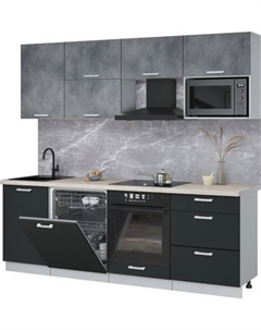 Кухонный гарнитур Интерлиния Мила Лайт 2.3-ПМ2