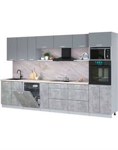 Кухонный гарнитур Интерлиния Мила Лайт 3.5-ПМ1-2