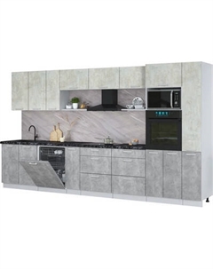 Кухонный гарнитур Интерлиния Мила Лайт 3.8-ПМ1