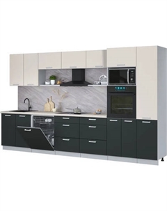 Кухонный гарнитур Интерлиния Мила Лайт 3.6-ПМ1