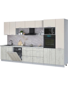 Кухонный гарнитур Интерлиния Мила Лайт 3.6-ПМ1