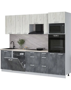 Кухонный гарнитур Интерлиния Мила Лайт 2.6-ПМ1