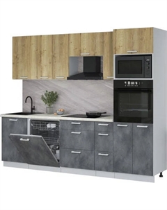 Кухонный гарнитур Интерлиния Мила Лайт 2.6-ПМ1