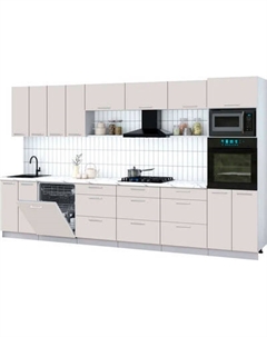 Кухонный гарнитур Интерлиния Мила Gloss 3.6-ПМ1-2