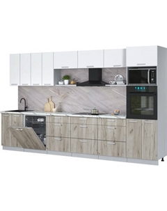 Кухонный гарнитур Интерлиния Мила Лайт 3.6-ПМ1-2