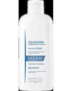 Шампунь для волос Ducray Kelual Squanorm против сухой перхоти