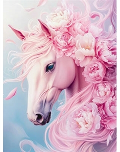 Набор алмазной вышивки Феникс+ Розовый конь / 71365 Feniks