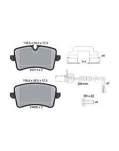Тормозные колодки Textar 2521404