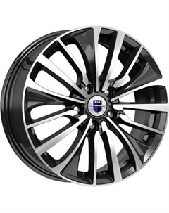 Литой диск K&K Flanker 17x6.5" 5x108мм DIA 67.1мм ET 43мм Алмаз черный K&k