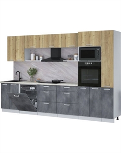 Кухонный гарнитур Интерлиния Мила Лайт 3.3-ПМ1