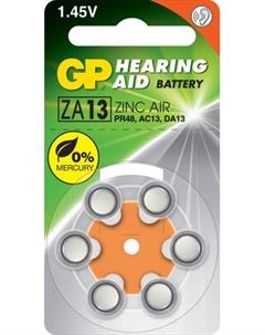 Комплект батареек GP Batteries GP ZA13F-ELTD6 Gp batteries