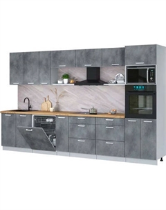 Кухонный гарнитур Интерлиния Мила Лайт 3.5-ПМ1-2