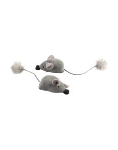Игрушка для кошек Duvo Plus Мышки плюшевые с кошачьей мятой / 12082/DV Duvo plus