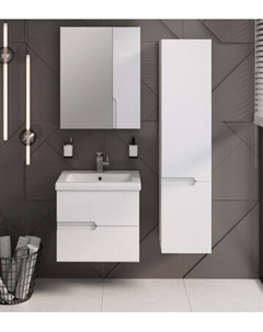 Тумба с умывальником Runo Стокгольм 60 + Como 60