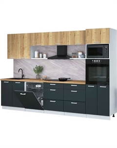 Кухонный гарнитур Интерлиния Мила Лайт 3.2-ПМ1