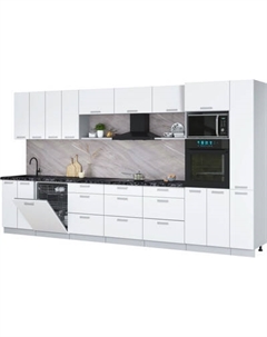 Кухонный гарнитур Интерлиния Мила Лайт 3.9-ПМ1