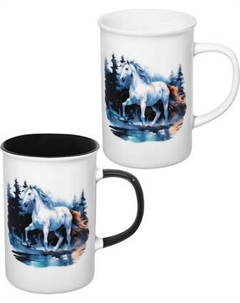 Набор кружек Elan Gallery Лошадь в осеннем лесу / 880233 Elan gallery