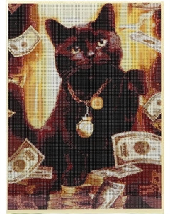 Набор алмазной вышивки Школа талантов Кот на удачу / 9929766