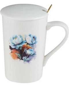 Кружка с ложкой Perfecto Linea Peony / 17-350703 Perfecto linea