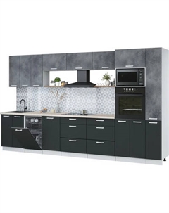 Кухонный гарнитур Интерлиния Мила Лайт 3.6-ПМ3