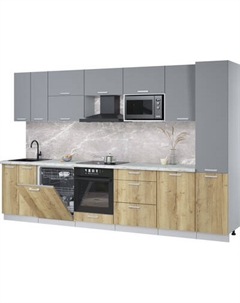 Кухонный гарнитур Интерлиния Мила Лайт 3.3-ПМ2