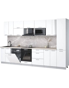 Кухонный гарнитур Интерлиния Мила Лайт 3.4-ПМ2