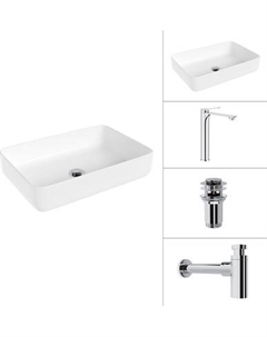 Умывальник со смесителем Lauter 21487-50 + Rio 21AM12672 + сифон 21635CH + дон.клапан 21190CH