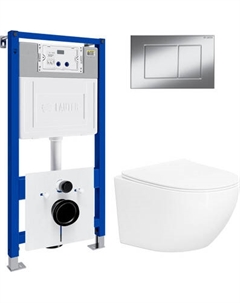Инсталляция с подвесным унитазом Lauter Sulzdorf 21901001 + кнопка 219701J